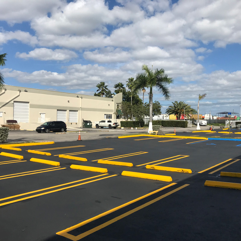 new parking lot