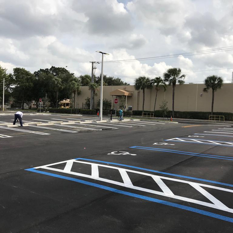 new parking lot